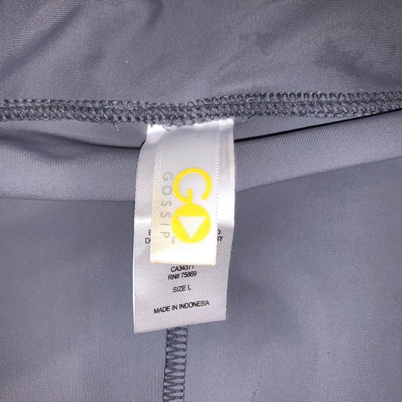 Go by Gossip Gray Swim Mini Skirt Bottom - Picture 4 of 7